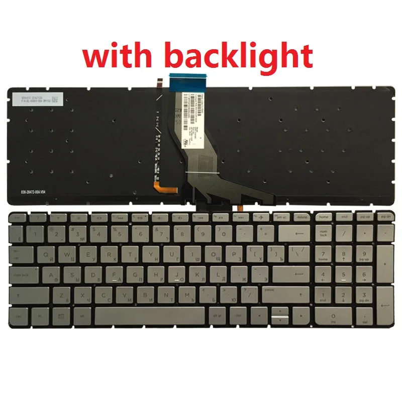 Teclado de ordenador portátil ruso para HP Pavilion 15-AS 15T-AS 15-AE 15-AH 15-AW 15T-AE 15-BC 15-AX 15-AN 15-BK 15-AB 15Z-AB 15-AQ - imagen 4