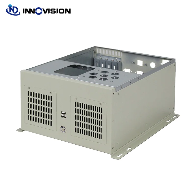 Chasis de ordenador industrial de montaje en pared IPC6204, caja de zapatos, caja ipc para 4 ranuras, placa industrial Matx - imagen 3