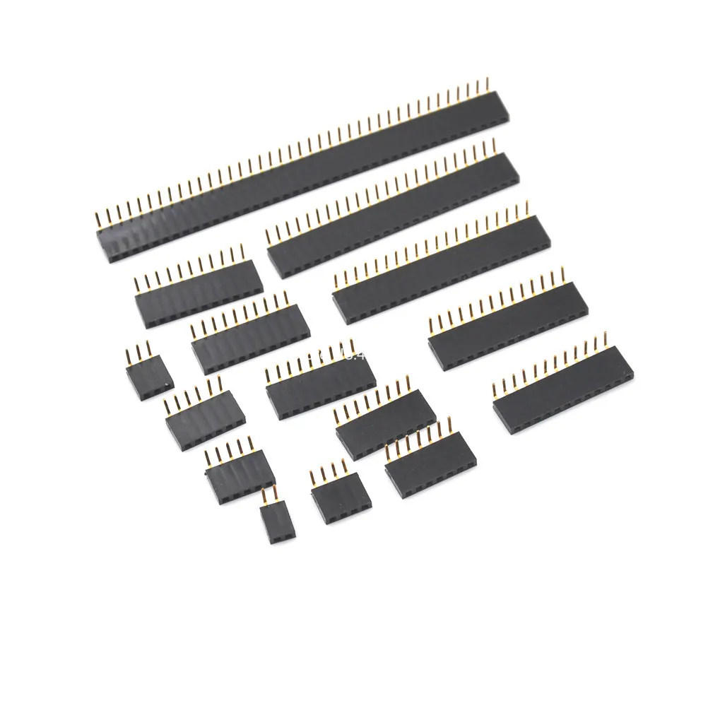 Conector Pin Header Hembra 2.54mm Arduino – 90° Recto - imagen 2