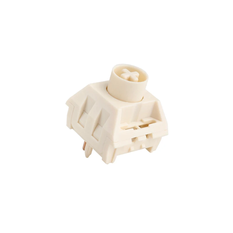 NovelKeys Kailh Cream Switch 5pin POM 55g Force MX interruptor de vástago para teclado mecánico retroiluminado 50m impermeable y a prueba de polvo