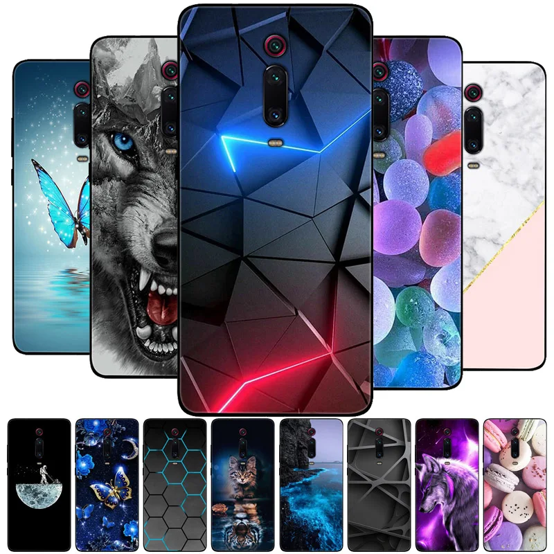 Para Xiaomi Mi 9T Redmi K20 Funda Mi9T Pro Funda trasera de silicona Funda de teléfono para Xiaomi Mi 9T Pro Fundas parachoques suave Funda