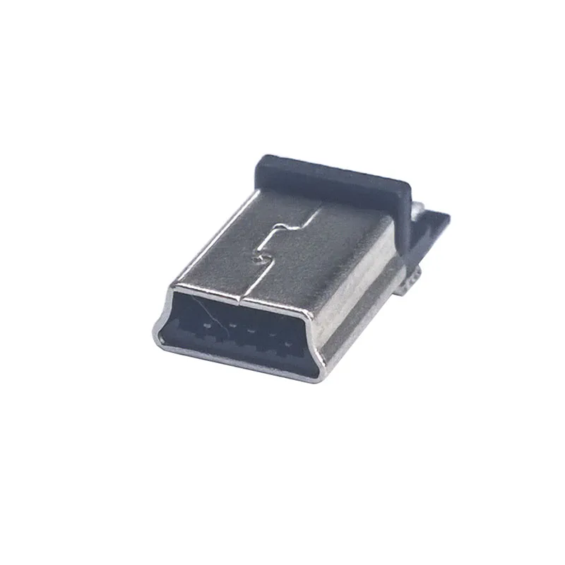 Miniconector USB de soldadura tipo T, 5P, carcasa de plástico, Conector de enchufe trasero, terminales de enchufe, 10 unids/lote - imagen 3