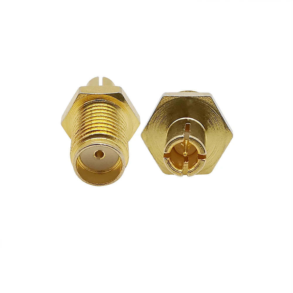 2 uds conector hembra SMA a enchufe macho TS9 conector Coaxial RF adaptador de TS9-SMA chapado en oro - imagen 2