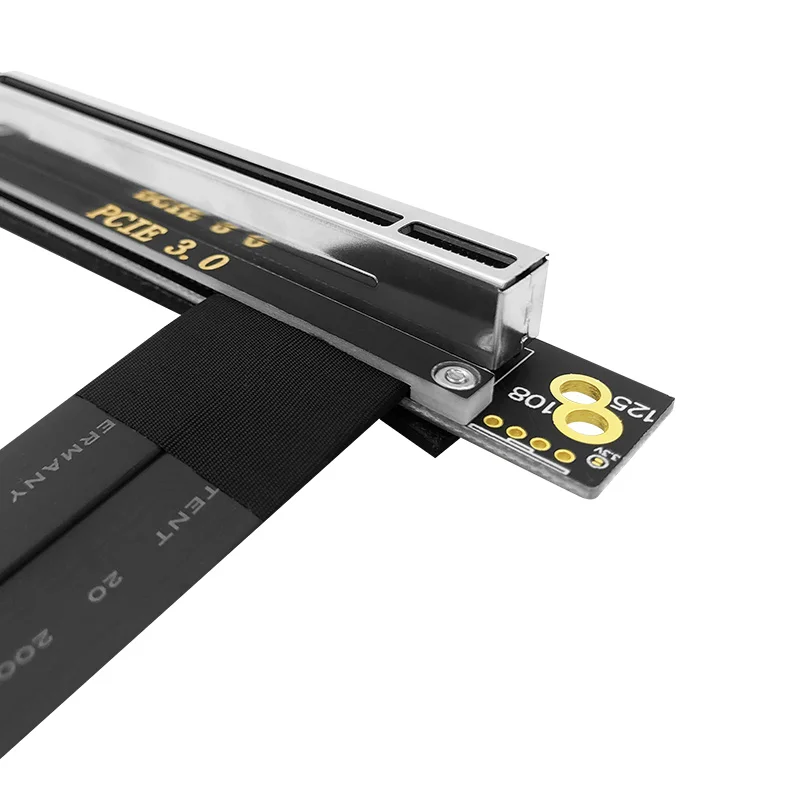 Cable elevador PCIe 4x 16x 3,0 X4 X16 extensor elevador PCI Express Cable elevador GUP Flexible de 90 grados para tarjeta gráfica Inst Vertical - imagen 3