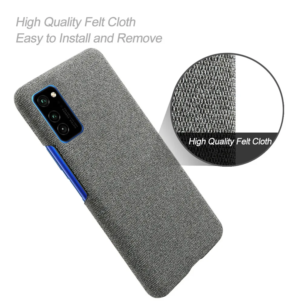 Fundas de tela para Honor View 30 Pro, carcasa delgada Retro de tela dura para Honor View30 V30 V 30 Pro, Coque Capa - imagen 4