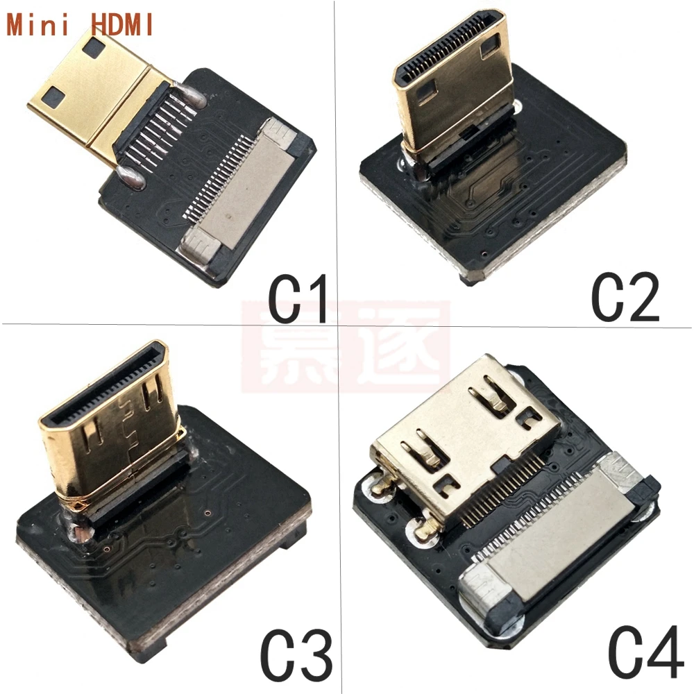Band Flache FPV HD-kompatibel Kabel Micro HD zu Mini HD 0 grados Adaptador 5 cm-100 cm FPC Paso 20 pines Stecker Stecker - imagen 3