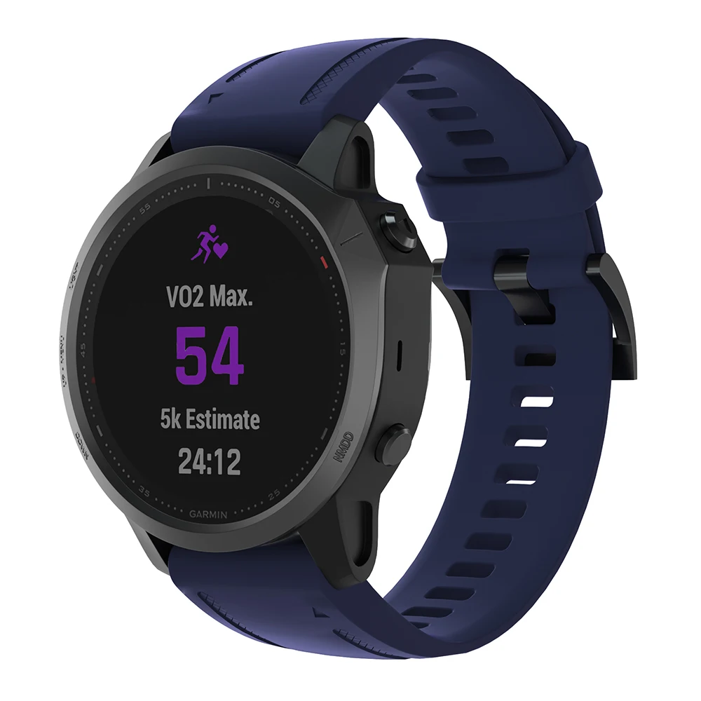 Correa de silicona de 20mm para Garmin Fenix 7S 6S Pro 5S Plu correa de reloj de ajuste rápido para Garmin Fenix 8 43mm/Instinct 2S correa de reloj inteligente - imagen 2