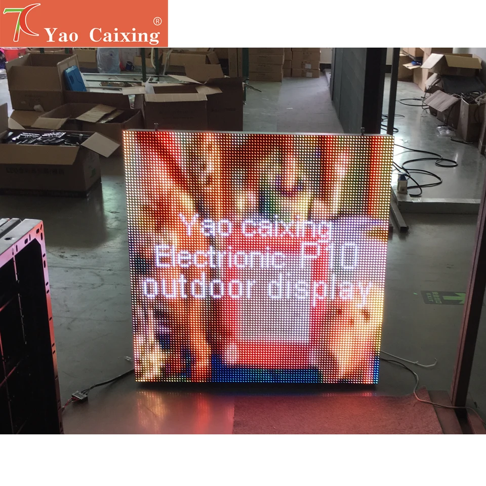 Venta del fabricante P10 SMD pantalla LED de publicidad de pantalla de gabinete impermeable al aire libre a todo color - imagen 4