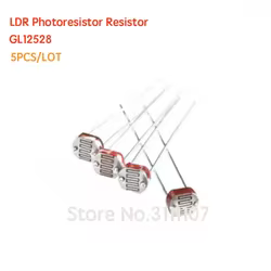 Resistencia de fotorresistencia sensible a la luz, accesorio de 12mm, GL12528, 12528 LDR, 5 unids/lote