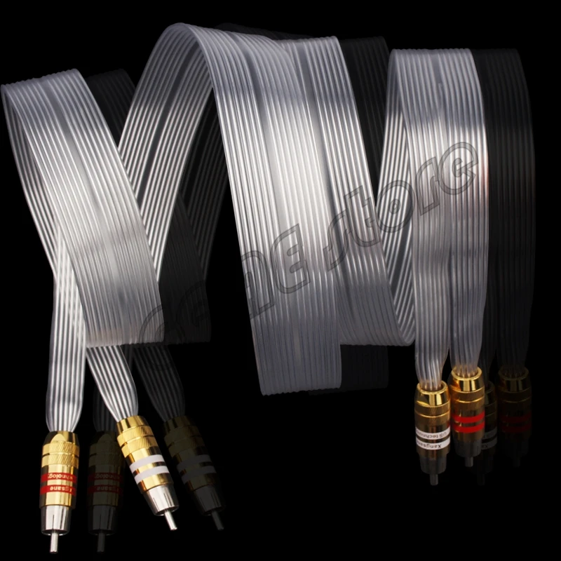 Cinta de alta fidelidad OCC, cable de audio plateado, cable de señal RCA a RCA, enchufe de loto, Audio RCA XLR, altavoz, interconexión, cable amplificador - imagen 4