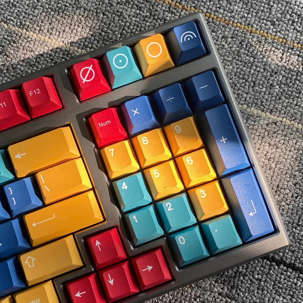 Paneles de GMK-KEY, juego de teclas pbt de perfil para interruptores Cherry MX dz60 Gk61 sk61 TKL87, tapa de tecla de sublimación de tinte, 133 teclas - imagen 5