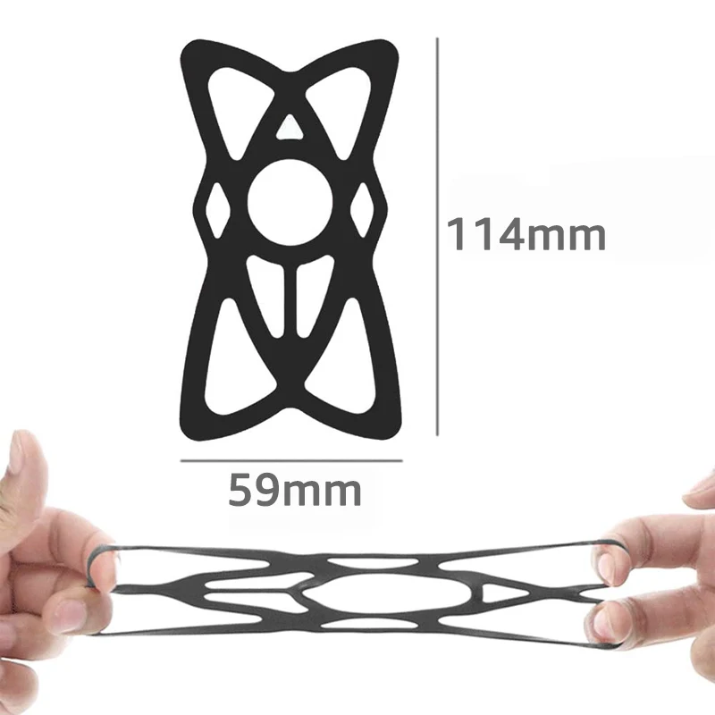 Bandas de silicona para bicicleta, soporte de teléfono para motocicleta, correa de goma de seguridad Universal para manillar de bicicleta deportiva de montaña y carretera - imagen 4