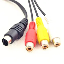 Cable DIN 7 pines a 3 RCA RGB - Adaptador DVD