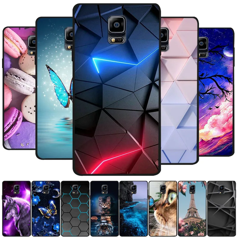 Para Samsung Galaxy Note 4 Note4 funda de silicona suave TPU capa trasera para Samsung Galaxy Note 4 3 Fundas Note3 8 funda de teléfono