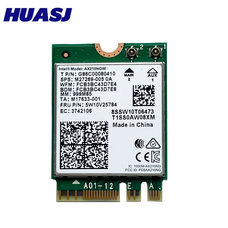 Intel AX210 WiFi 6E M.2 2400Mbps Bluetooth 5.2