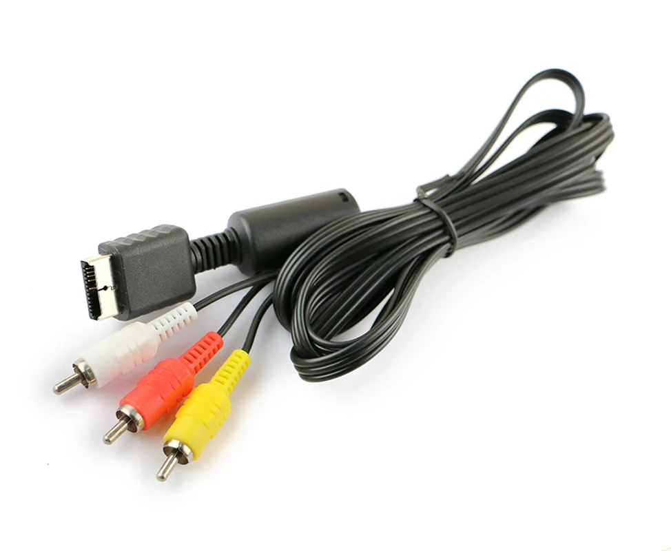 10 Uds Cable AV de Audio y vídeo a Cable RCA para PlayStation 2/3 PS2 PS3 TV Monitor consola sistema HDTV - imagen 2