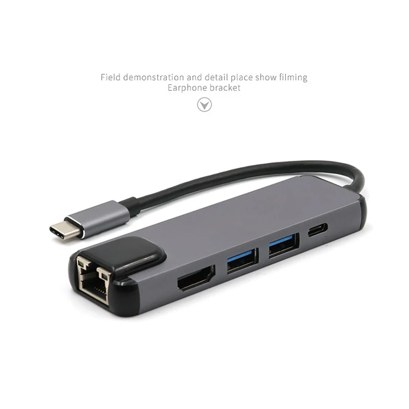 Hub USB-C RJ45 HDMI 4K Ethernet Gigabit para MacBook Pro/Air - imagen 5