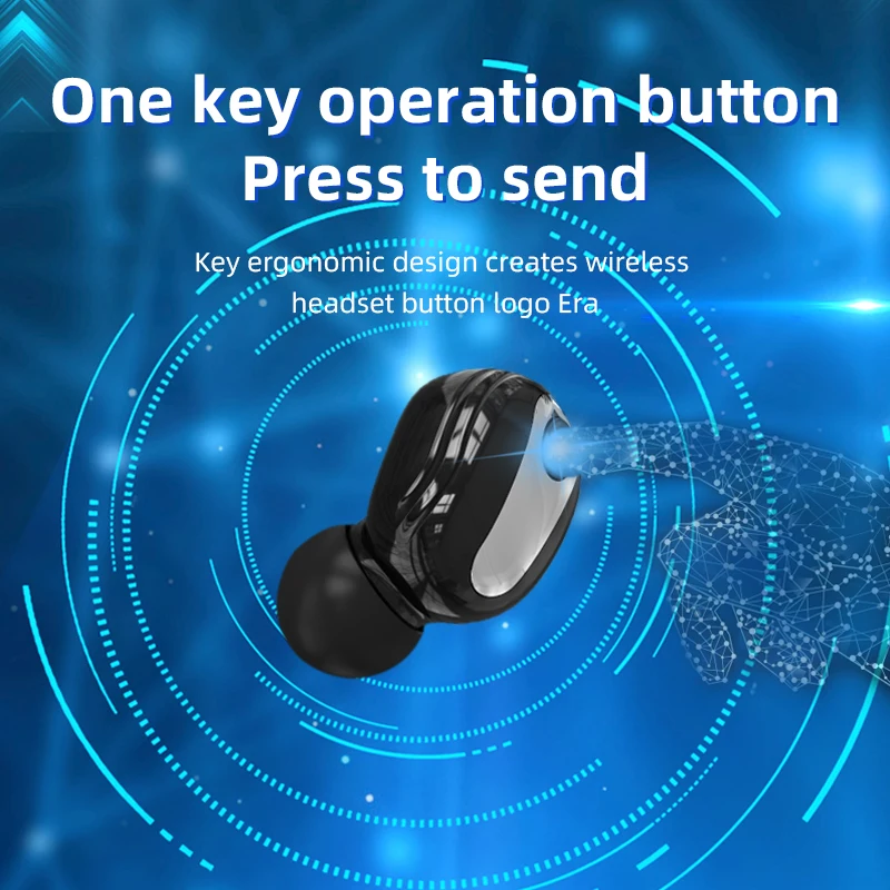 Mini auriculares inalámbricos S9 con Bluetooth, Auriculares deportivos para juegos con micrófono, auriculares estéreo manos libres para Xiaomi, todos los teléfonos, 5,0 - imagen 3