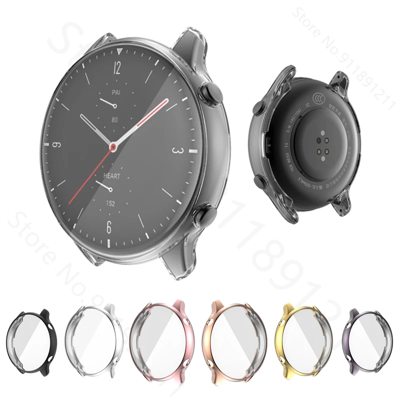 Funda protectora para reloj inteligente Amazfit GTR 2e GTR2, carcasa protectora completa de TPU para Huami Amazfit GTR 2/2e, fundas de pantalla