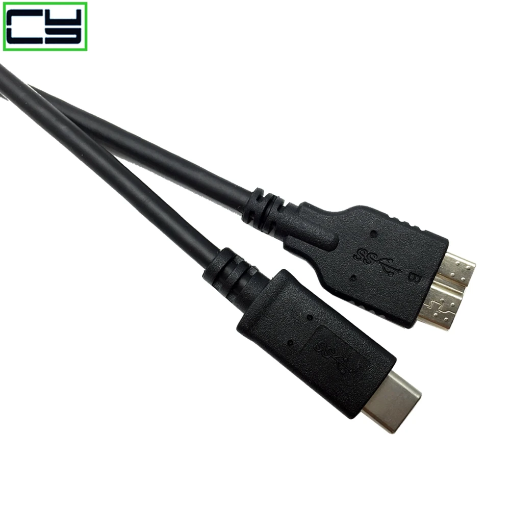USB3.1 tipo C a USB 3,0 Micro B Cable de 10 pines adaptador de conector de datos de 5Gbps para disco duro Smartphone PC OTG tipo C PHON