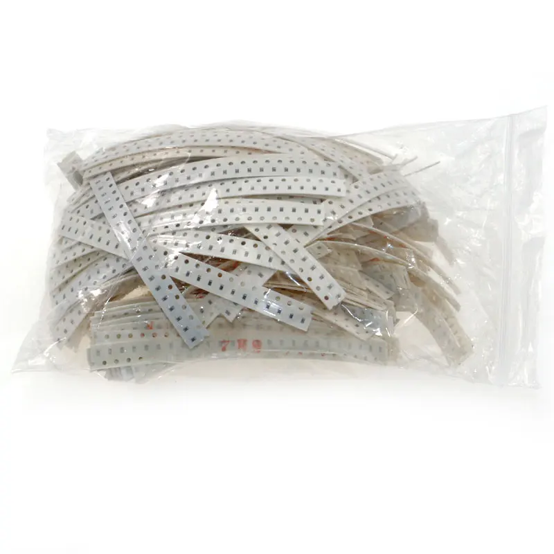 Kit surtido de resistencias SMD 1800 (0603), 1 ohm-10m ohm 1608, 90 valores cada uno, bolsa de muestra, 5% Uds. - imagen 4