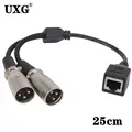 RJ45-2 XLR Male