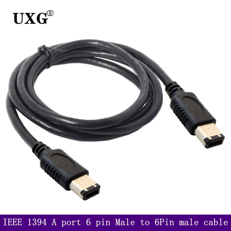 Un cable USB negro con un extremo masculino y un final femenino