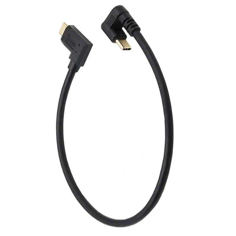 Cable USB 3.1C a C, Cable de datos de carga tipo C, codo en forma de U, Cable de 0,3 grados para portátil, tableta y teléfono móvil, 180 M, 10gbps, 5A - imagen 4