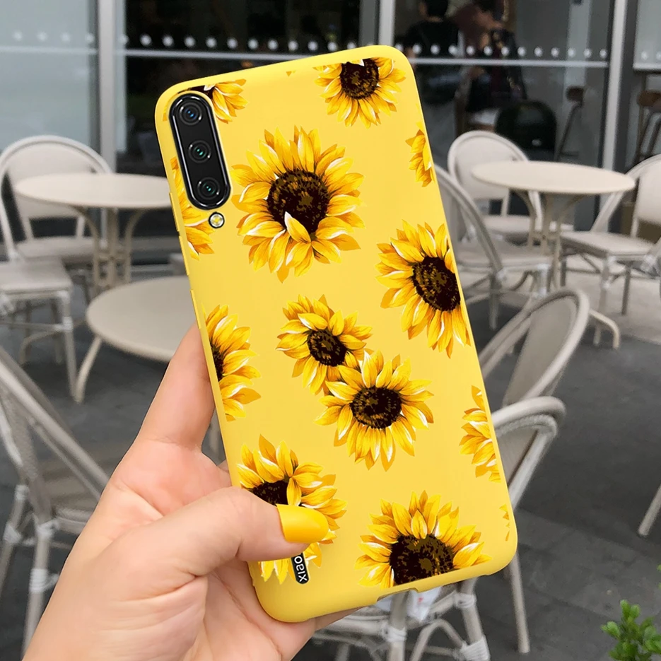 Funda para Xiaomi Mi A3, carcasa suave y delgada con flores bonitas y mariposas, parachoques para teléfono - imagen 3
