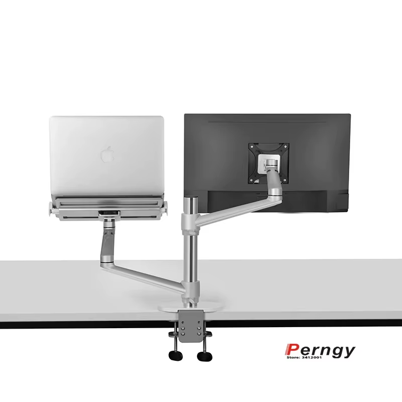 OL-3L Soporte Portátil Ergónico Aluminio Plateado Ajustable - imagen 4