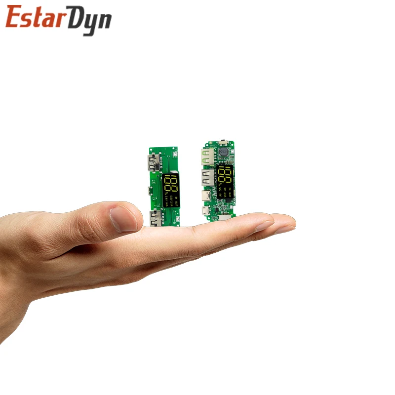 LED Dual USB 5V 2.4A Micro/tipo-c USB banco de energía móvil 18650 módulo de carga cargador de batería de litio placa protección de circuito - imagen 5