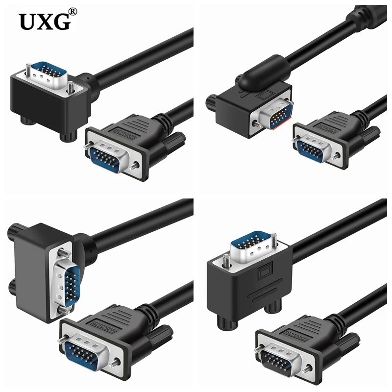Cable VGA 15 pines Macho 90 Grados para Monitor - Full HD 1080p - imagen 5