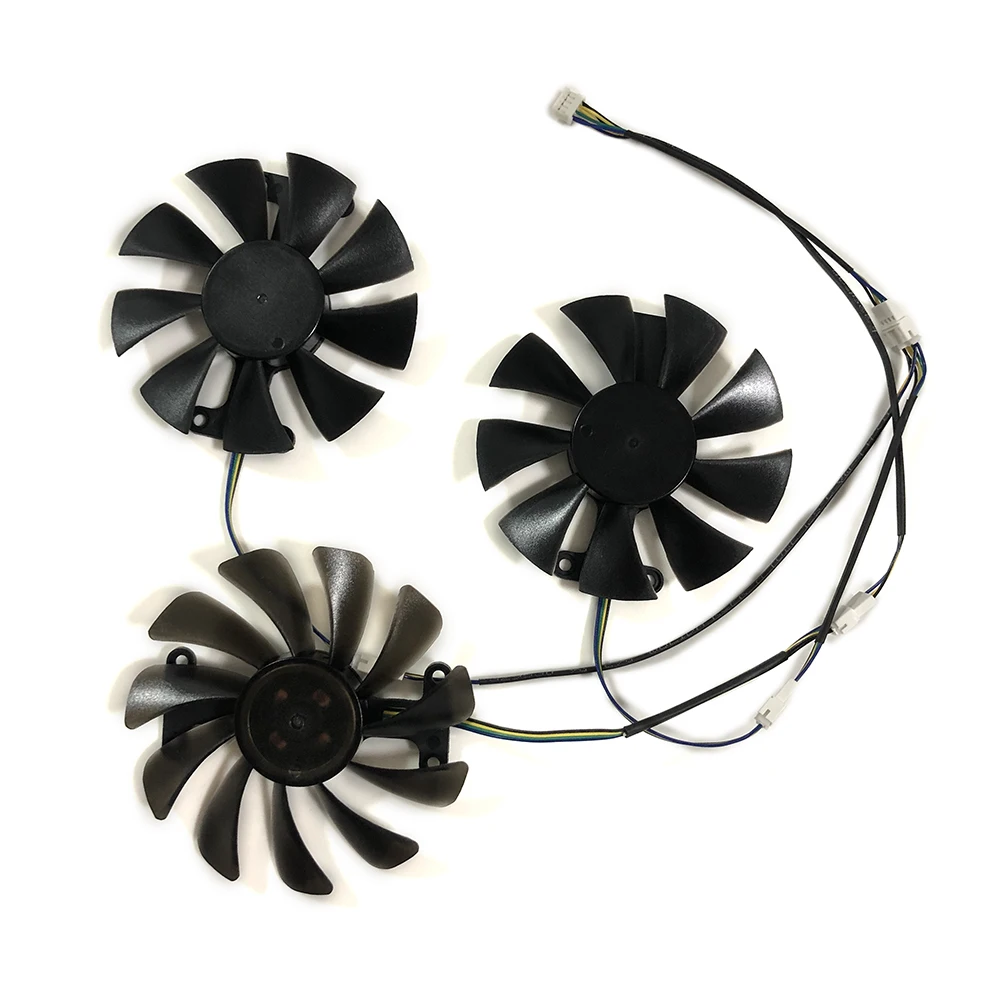 Ventilador de refrigeración Yeston RX580 8G D5 Game ACE PA GPU GA91S2H para tarjetas Yeston RX 580 como reemplazo, 3 uds./Set - imagen 3