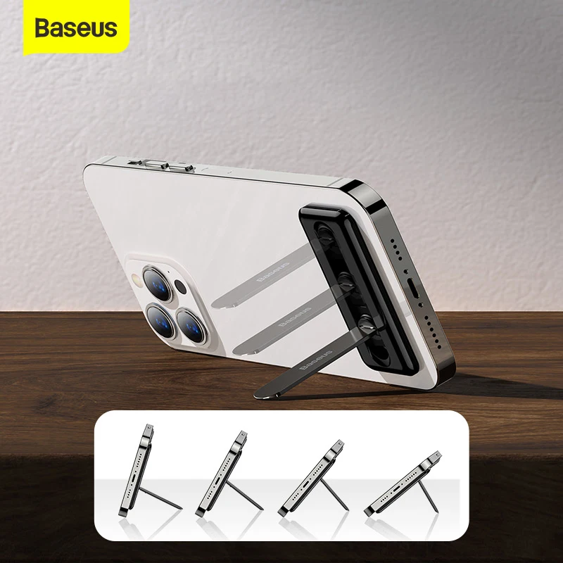 Baseus-soporte plegable para teléfono móvil, accesorio de escritorio para iPhone 14, 13, 12, Xiaomi, Samsung, Huawei - imagen 3