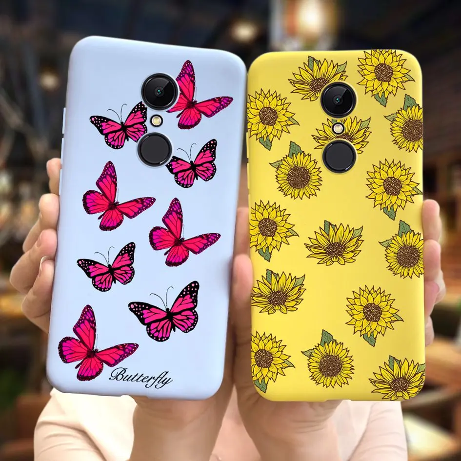 Funda suave para Xiaomi Redmi 5 Plus, carcasa bonita pintada con mariposas - imagen 4
