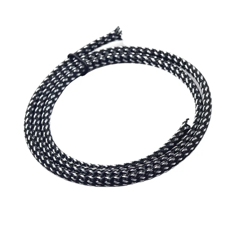 Angitu 4mm Multicolor PET Cable Braided Sleeving Protection Expandable sheathing-10m - imagen 2