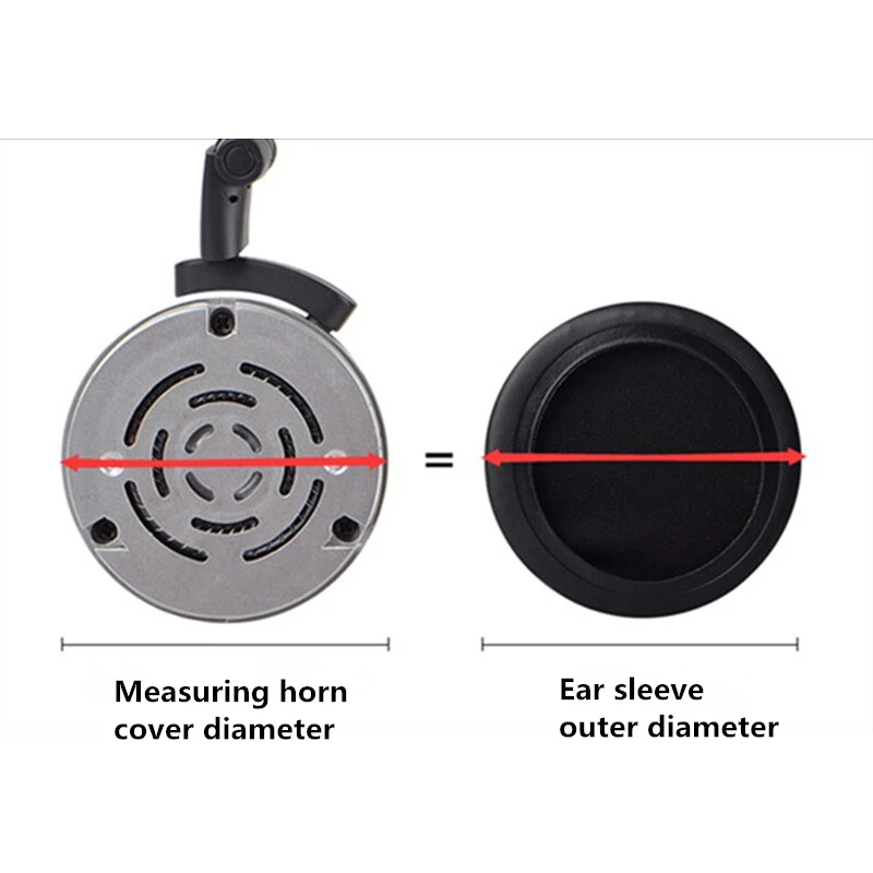 Almohadillas suaves de PU para los oídos, almohadillas de repuesto para auriculares plegables profesionales, 50, 55, 60, 65, 70, 75, 80, 85, 90, 110mm, 1 par - imagen 2