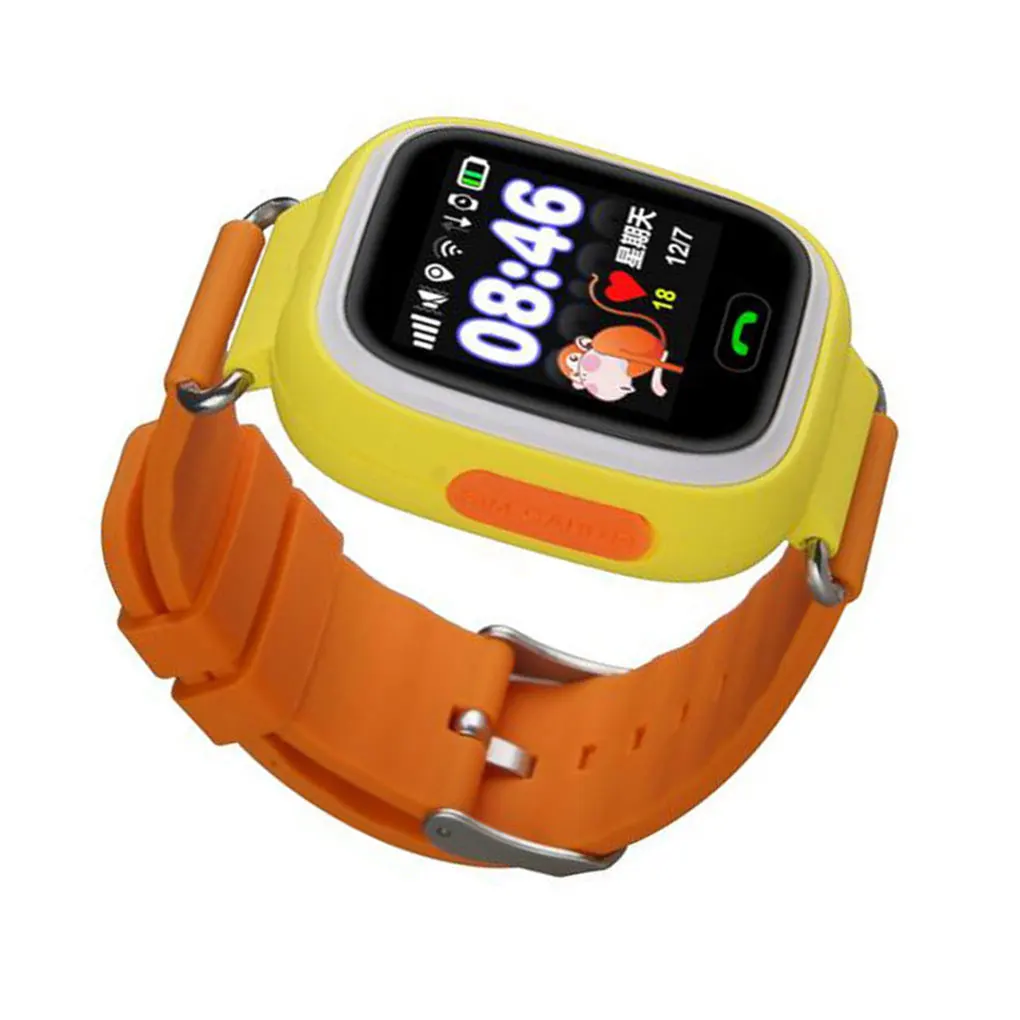Reloj inteligente Q90 con GPS para niños, pulsera antipérdida para bebés, dispositivo de localización de llamadas SOS, rastreador - imagen 4