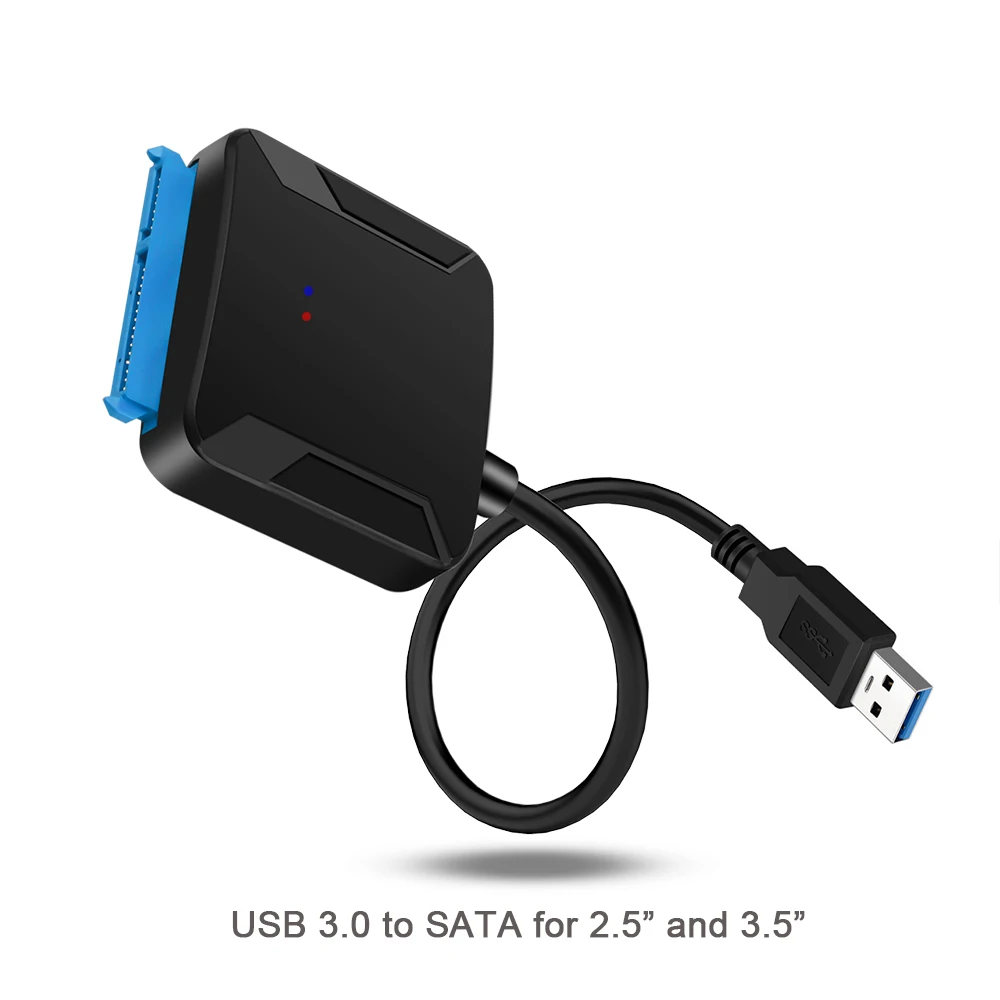 Kebidu-Cable USB 3,0 2,0 a Sata de alta velocidad, Adaptador convertidor de 22 Pines, 2, 5, 3,5 y 2,5 pulgadas, HDD, disco duro, DVD, CD y Rom - imagen 3