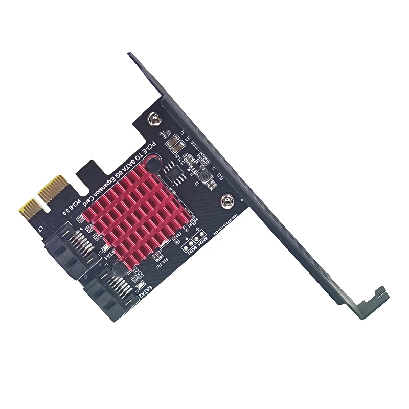 Chia Mining-adaptador SATA PCI e de 2 puertos, tarjeta de expansión SATA 3,0 a PCIe x1, convertidor SATA3.0 PCIe PCI-e, Chip JMB 582, tarjetas adicionales - imagen 4