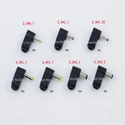 Conector CC macho en angulo 90 grados en L - clavija de alimentacion