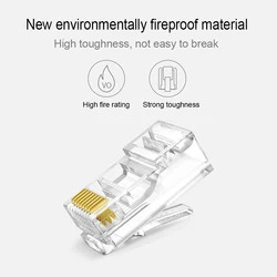 Xintylink Conector RJ45 Cat6 UTP Macho para Red Ethernet