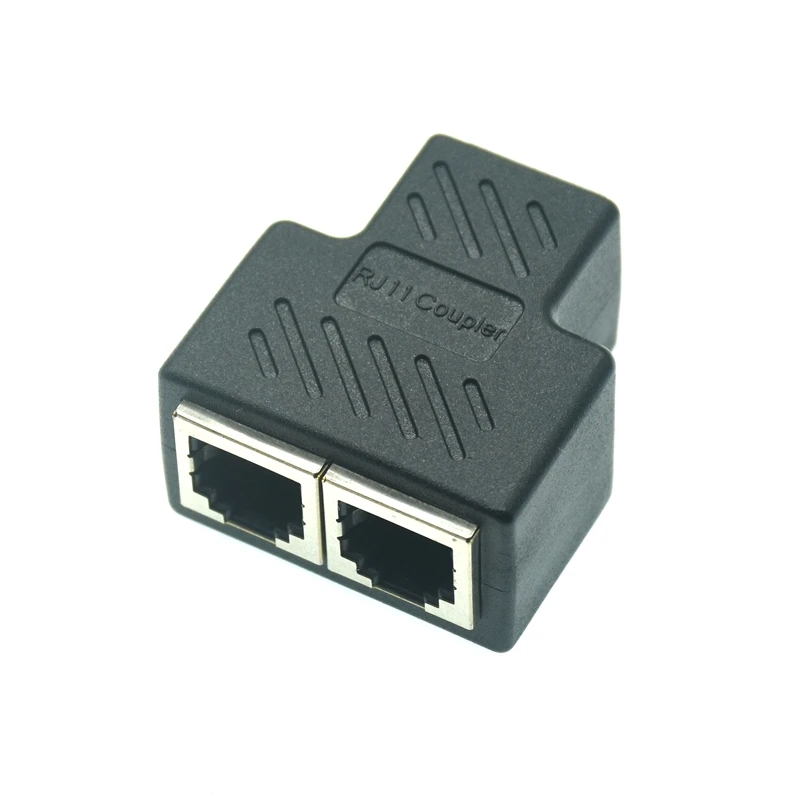 1 Uds caliente RJ11 6P6C 6P4C 6P2C hembra a hembra 1 a 2 adaptador divisor PCB conexión salida adaptador de Cable telefónico - imagen 4
