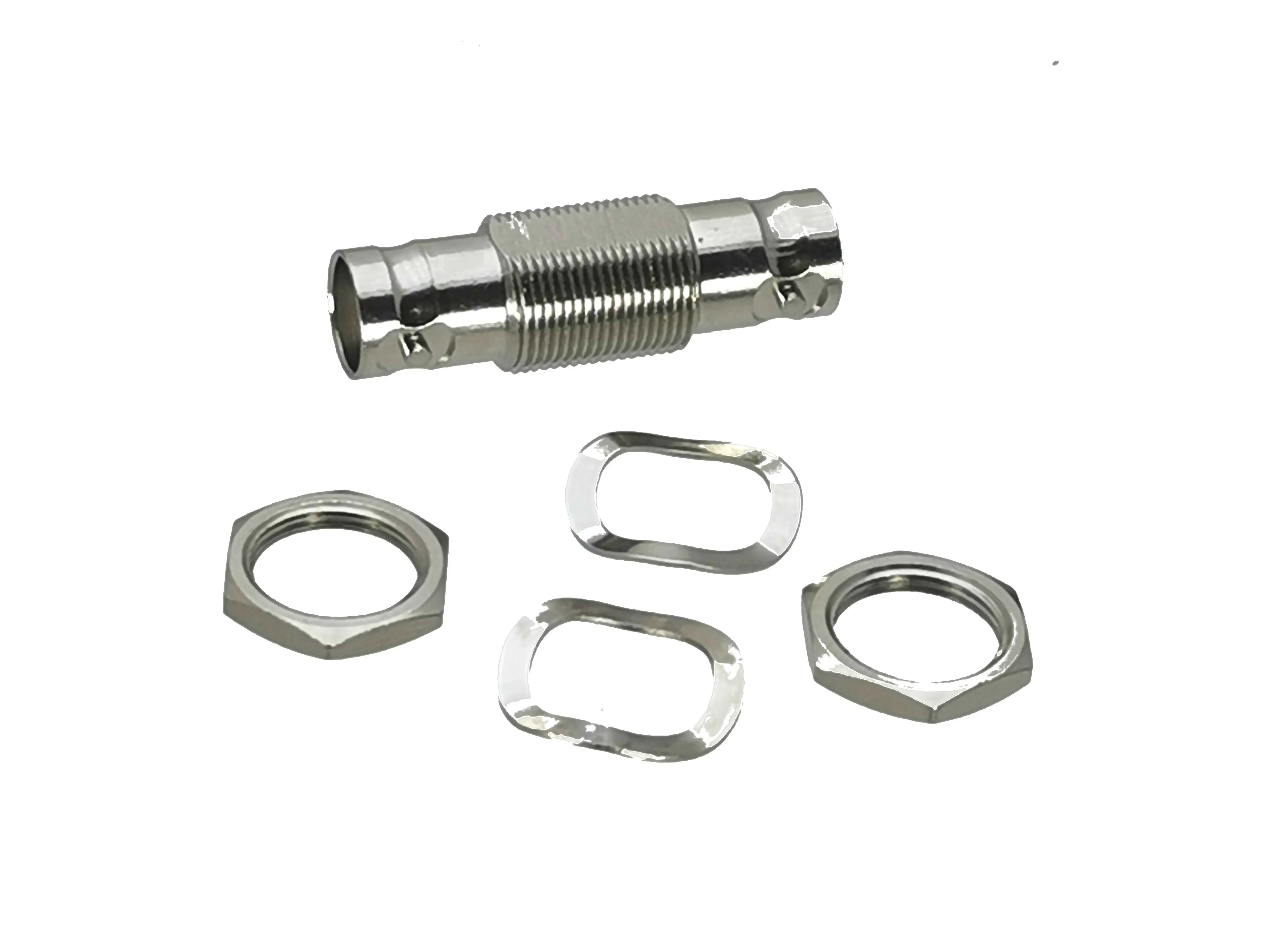 Tuerca de gato hembra BNC a hembra BNC, conector RF adaptador Coaxial de alta calidad, recta, 1 ud. - imagen 2