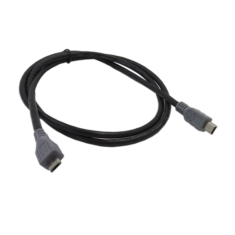 Micro USB a 2,0 Mini USB, línea de datos públicos, línea de copia, carga, conector de cable de línea de contacto OTG para teléfono móvil, 20cm, 100cm