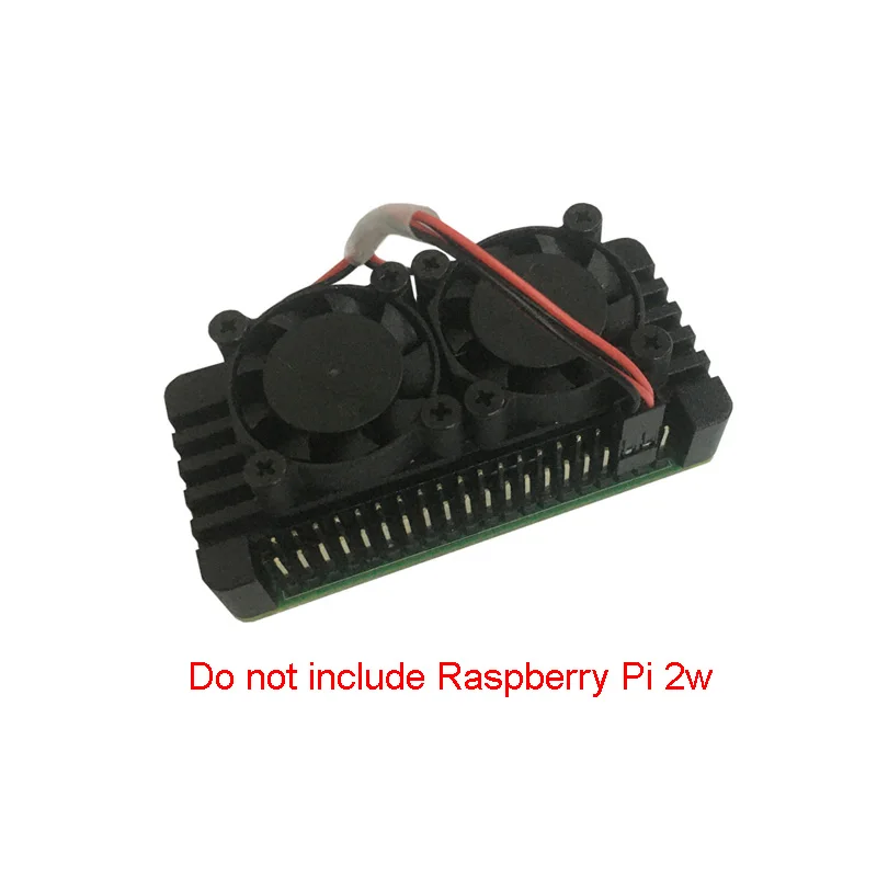 Disipador térmico de aluminio Raspberry Pi Zero 2W 2 W PI0 con ventiladores dobles - imagen 5