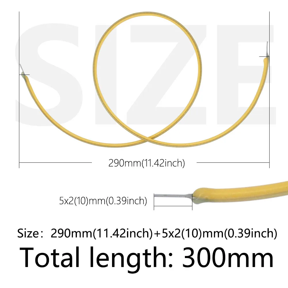 10 Uds 130mm 300mm filamento LED Flexible blanco frío cuentas de lámpara suave diodo DC3V para accesorios de bombilla Edison Retro luz en espiral DIY - imagen 4