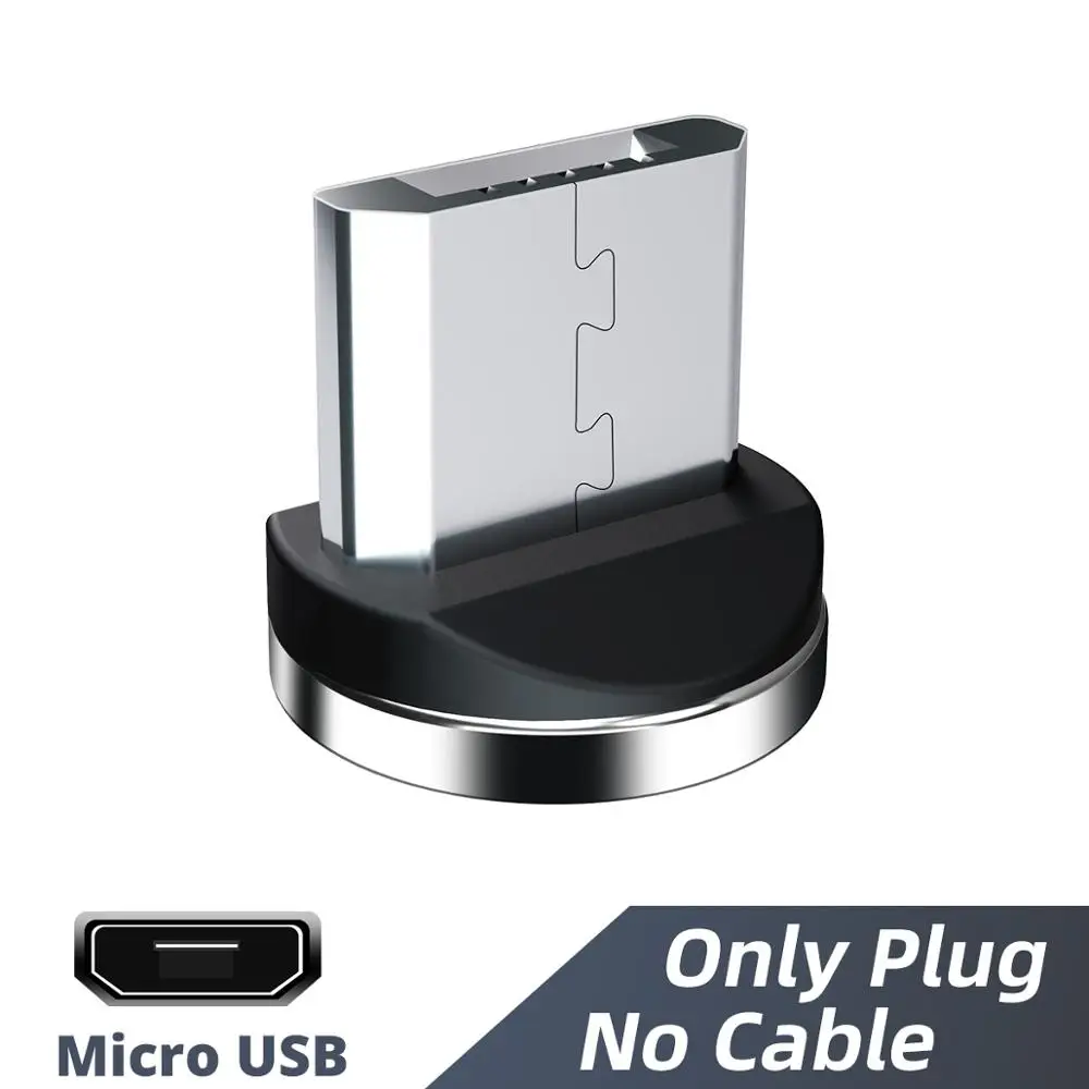 Adaptador de Cable de carga magnético de 2 pines, conector magnético Micro USB tipo C, enchufes antipolvo para teléfono móvil