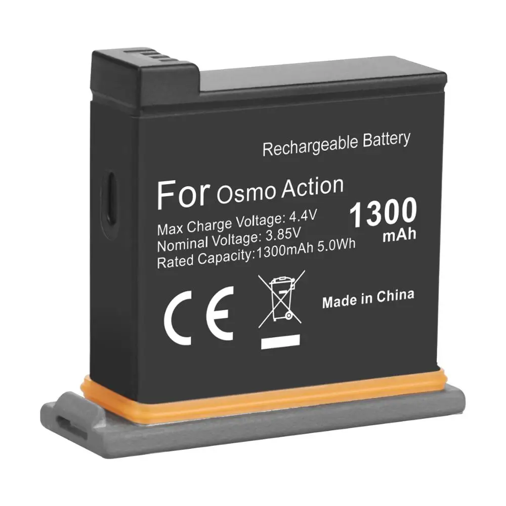 Batería OSMO action de 1300mAh + cargador rápido inteligente de 3 puertos para cámara deportiva DJI OSMO - imagen 2