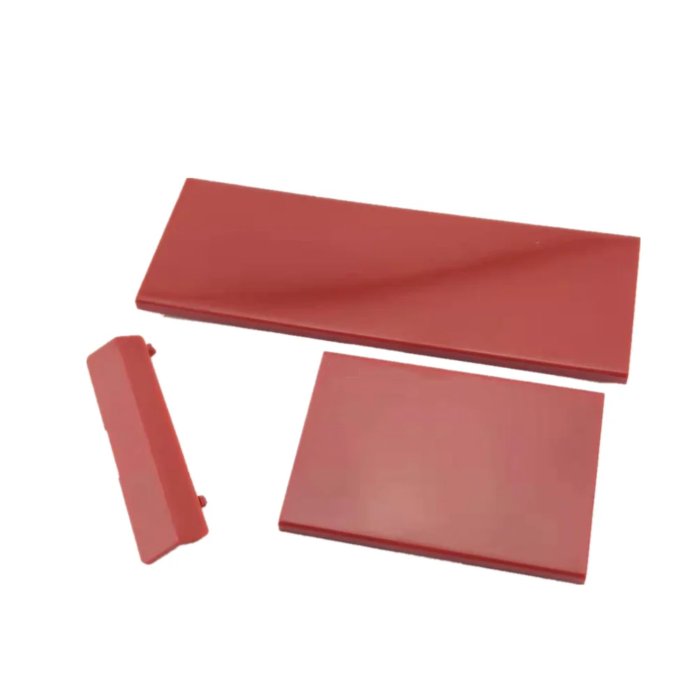 Memeory-cubierta de ranura para tarjeta, cubiertas de puerta para reemplazo de consola Nintendo w-i-i, color rojo, blanco y negro, 3 piezas, 10 unidades